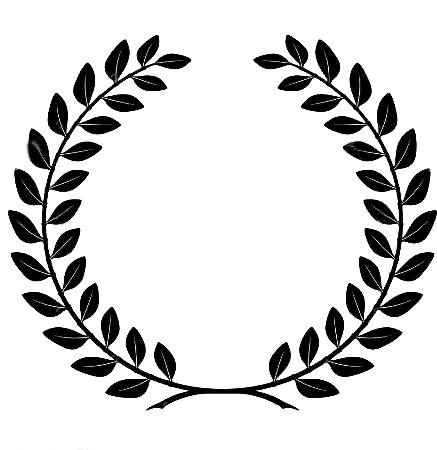 Black Laurel Wreath Graphic