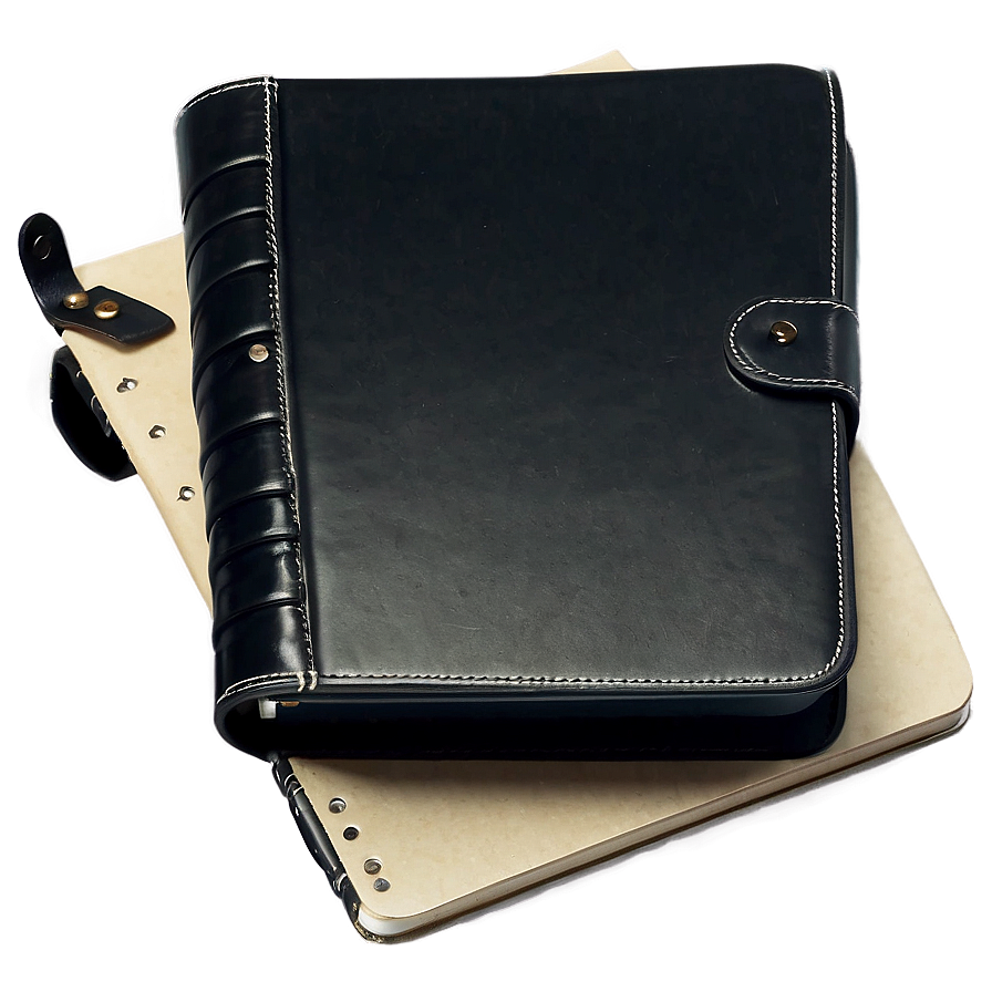 Black Leather Binder Png Lcn71