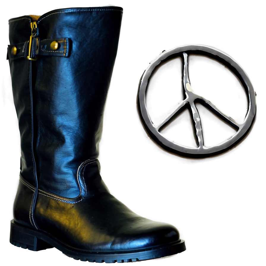 Black Leather Boot Png Bsv32