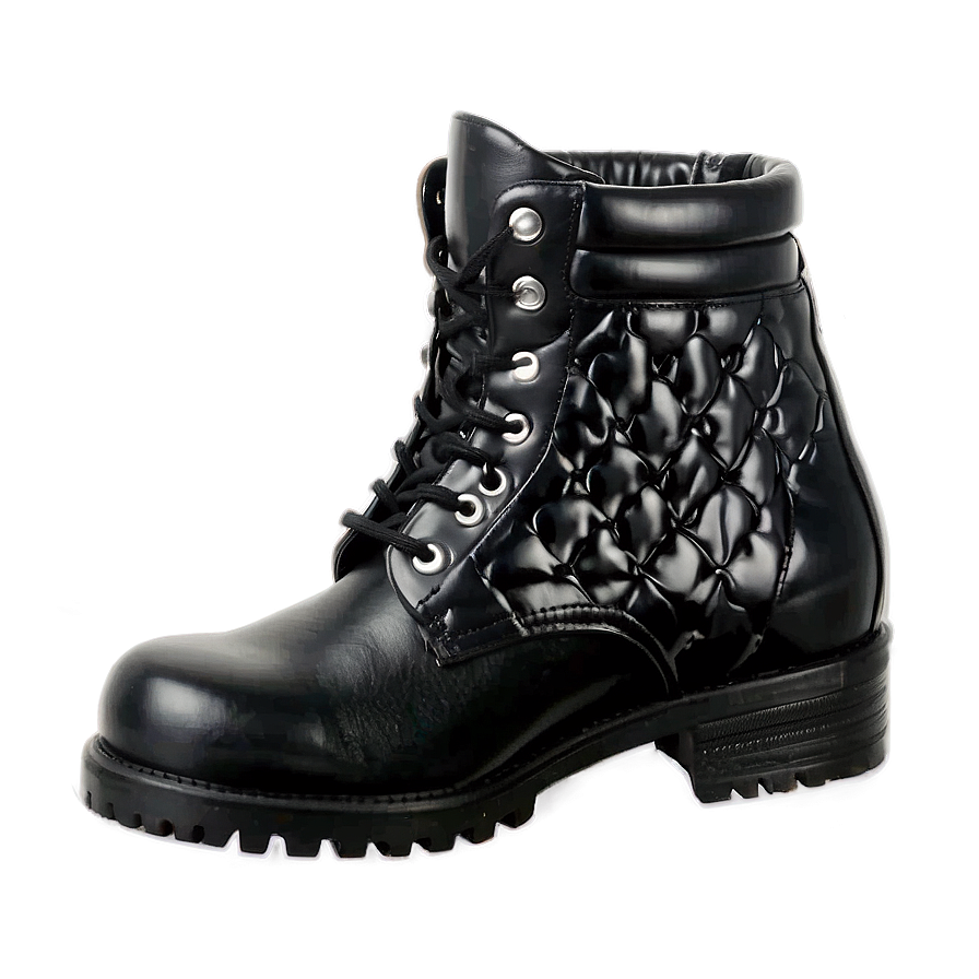 Black Leather Boots Png 52