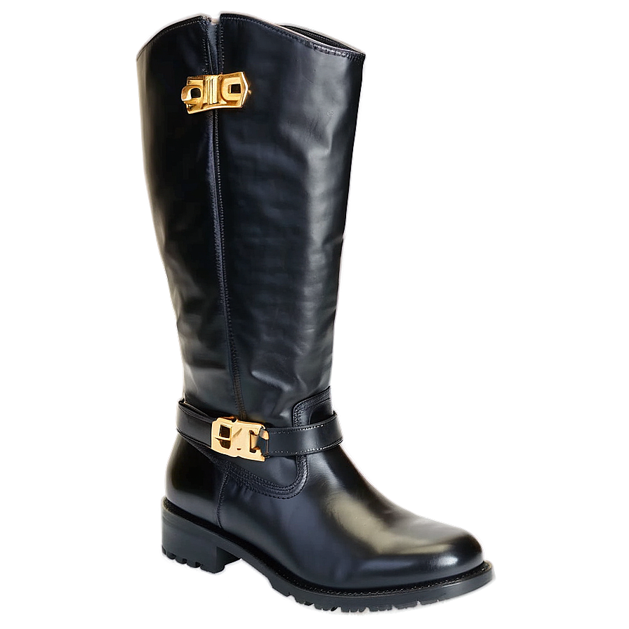 Black Leather Boots Png Mtc