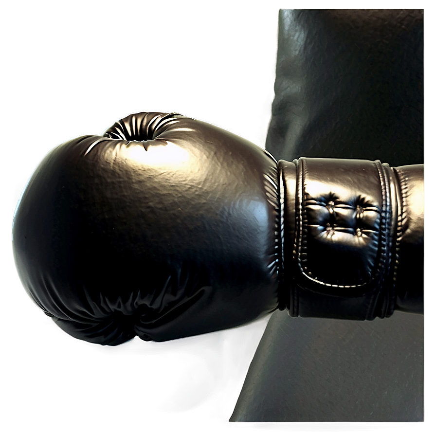 Black Leather Boxing Gloves Png Jjm