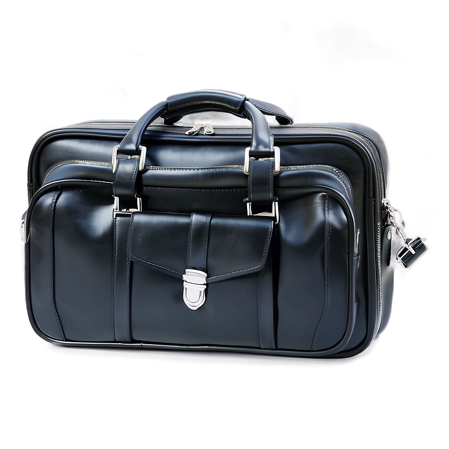 Black Leather Briefcase Png Nnm