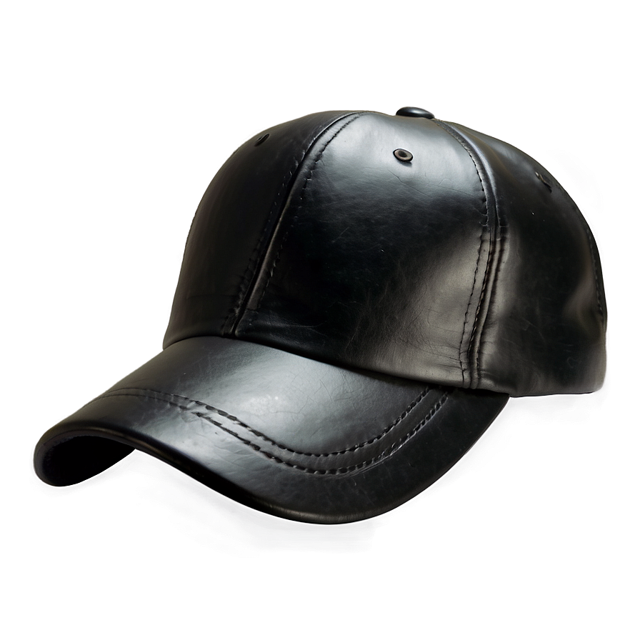 Black Leather Cap Png Hvh85