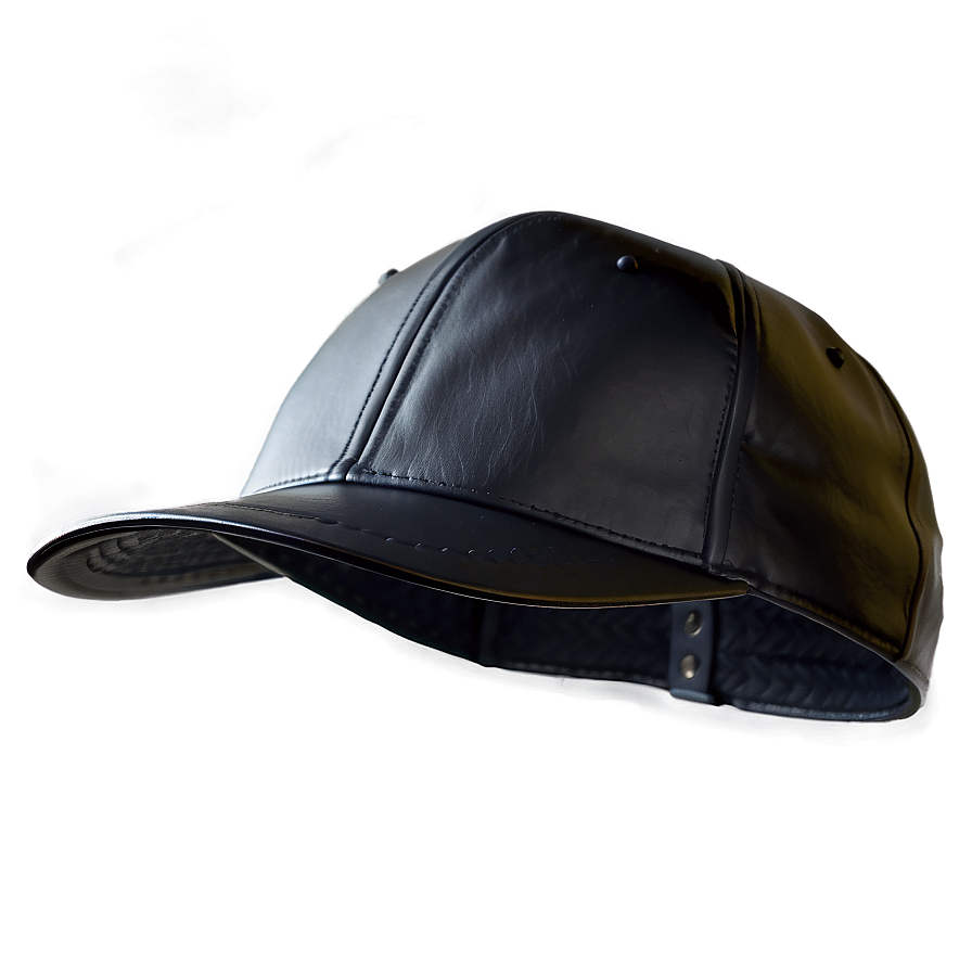 Black Leather Cap Png Rop71