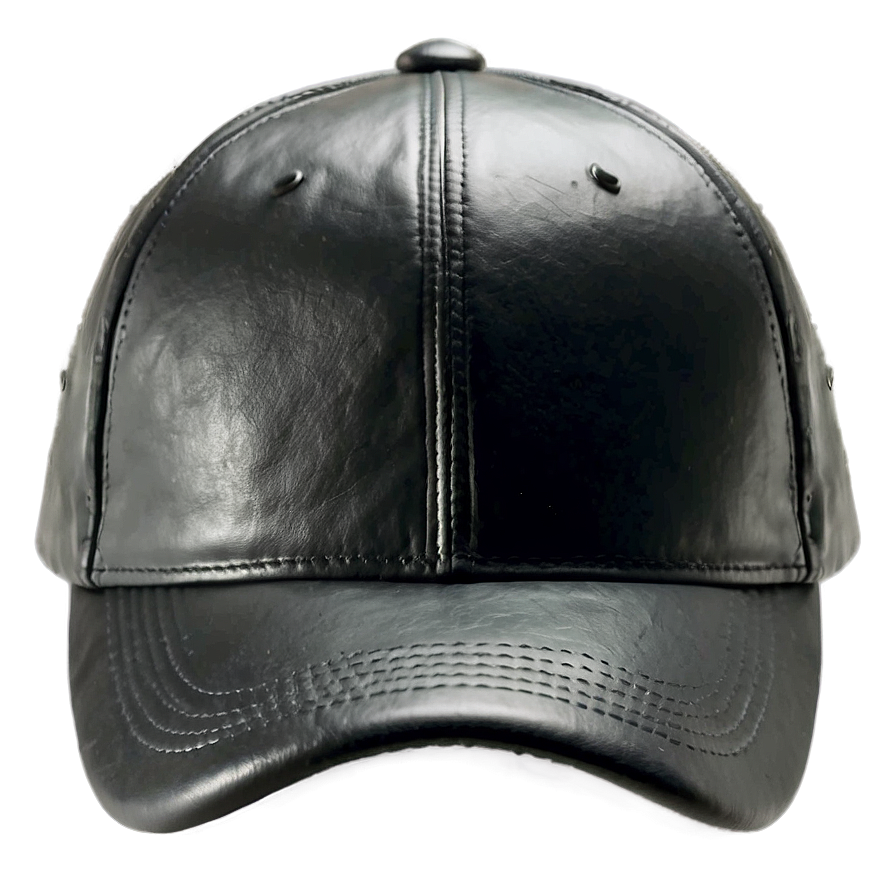 Black Leather Cap Png Stf