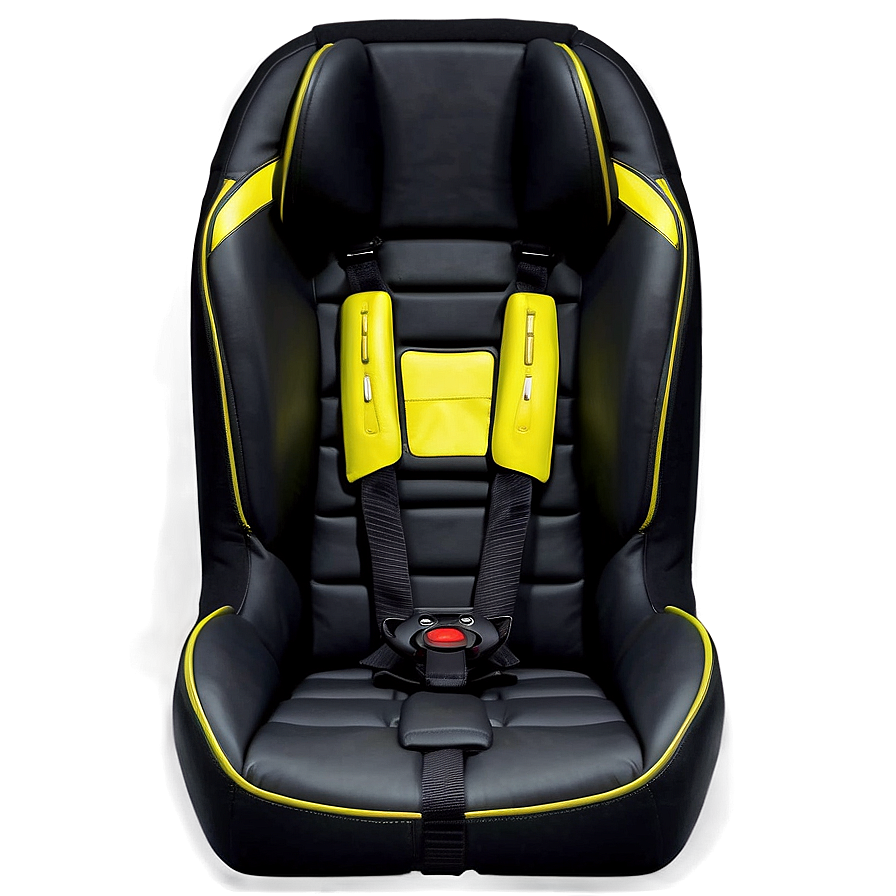 Black Leather Car Seat Png Skt