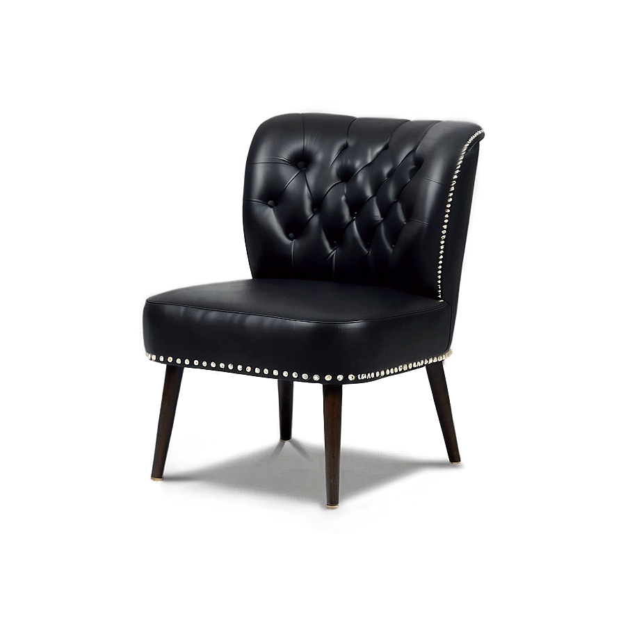 Black Leather Chair Png 55