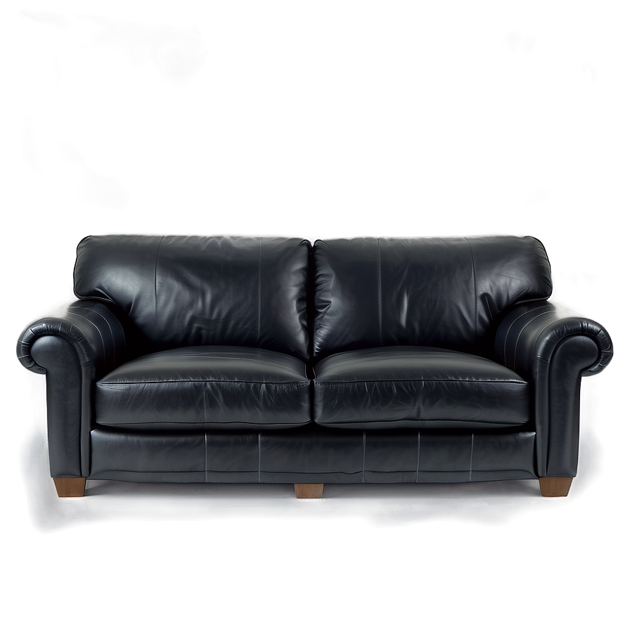 Black Leather Couch Png Woc34