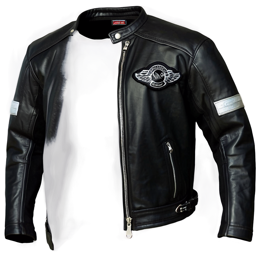 Black Leather Jacket Png Isj54