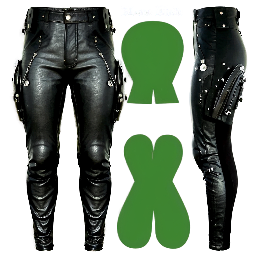 Black Leather Pants Png Hqu