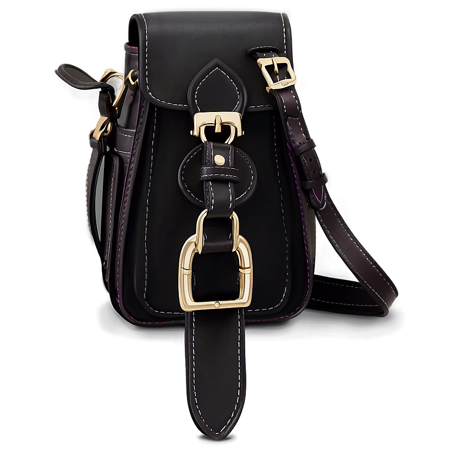 Black Leather Satchel Png Qkw