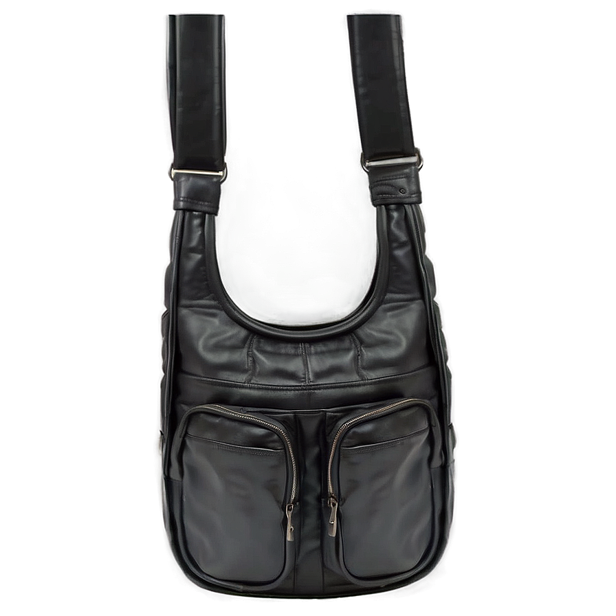 Black Leather Sling Bag Png Dyl