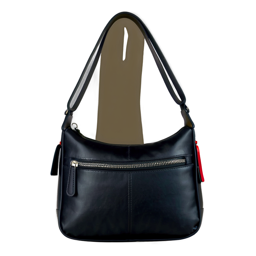 Black Leather Sling Bag Png Qqx