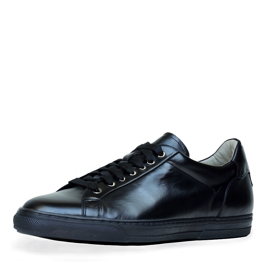 Black Leather Sneakers Png 30