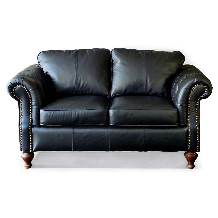 Black Leather Sofa Png 90