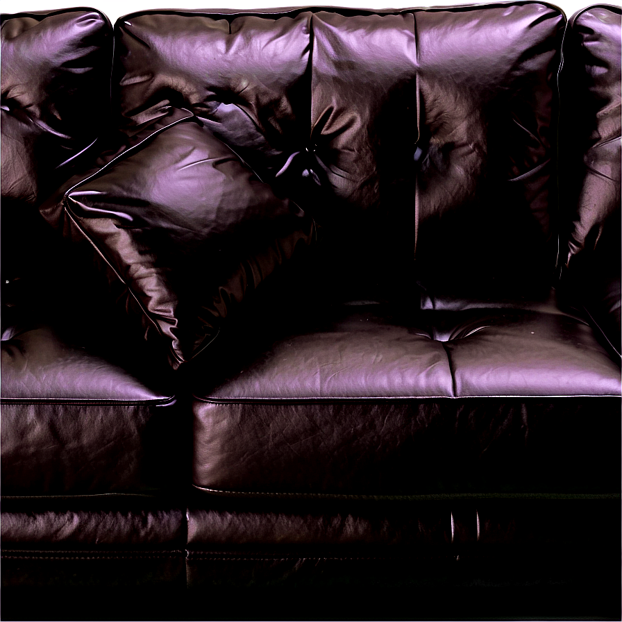 Black Leather Sofa Png Bjt51