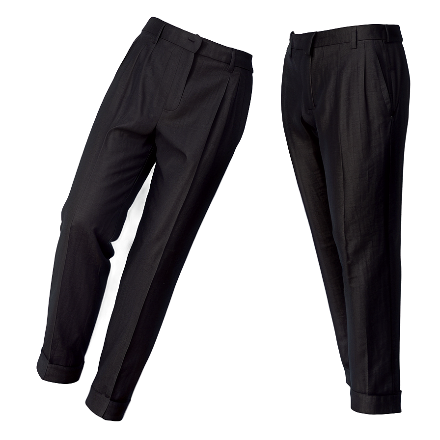 Black Linen Pants Png 06212024