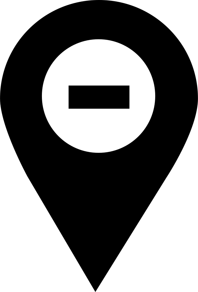 Black Location Pin Icon