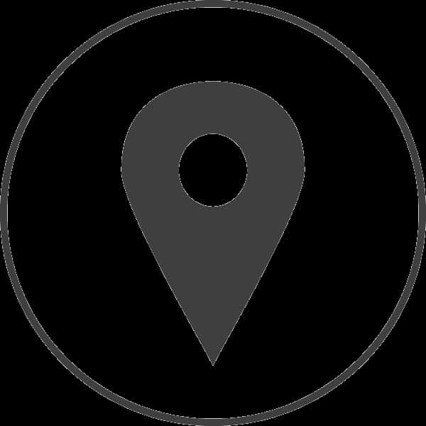 Black Location Pin Icon