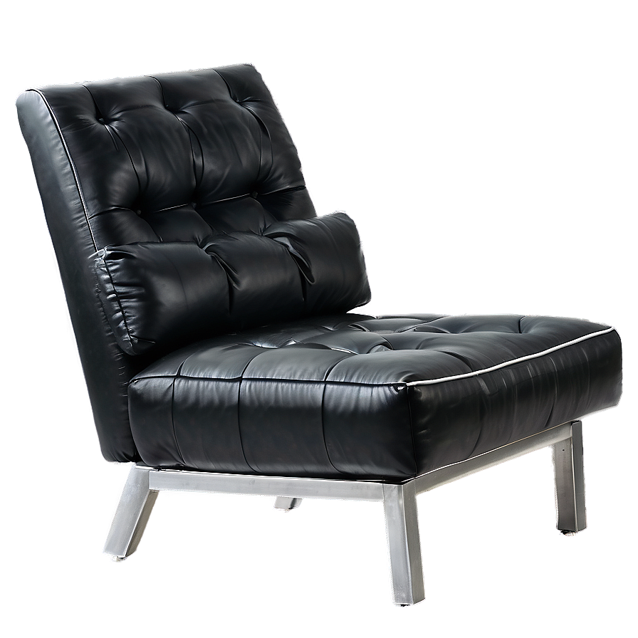 Black Lounge Chair Png Lpe80