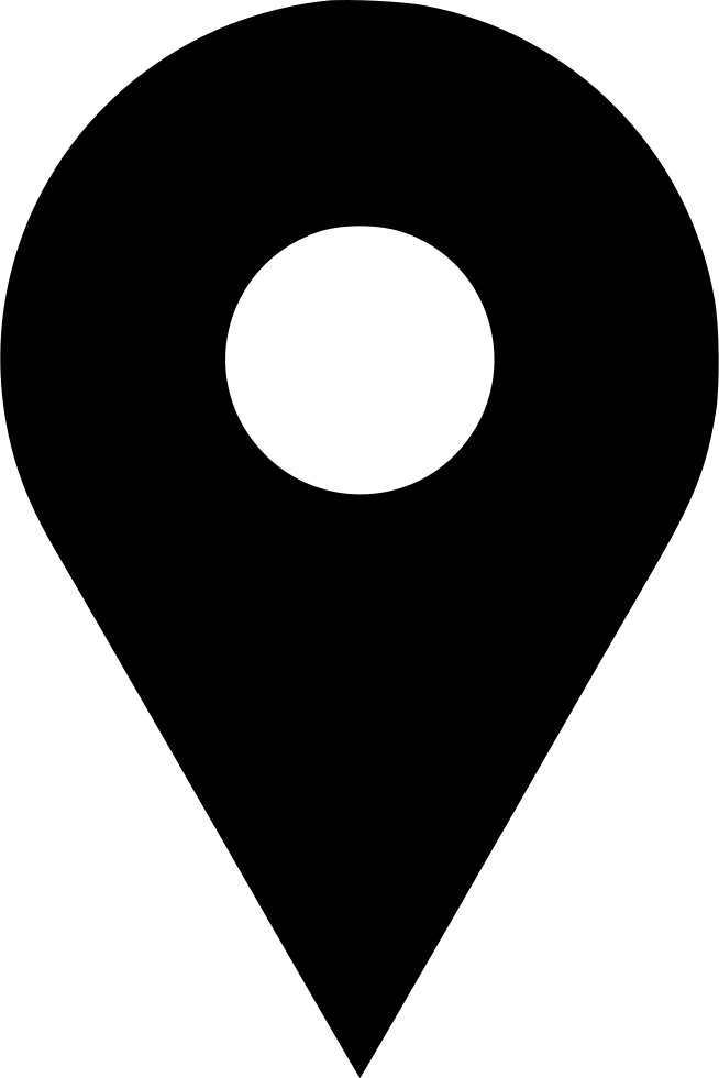 Black Map Pin Icon