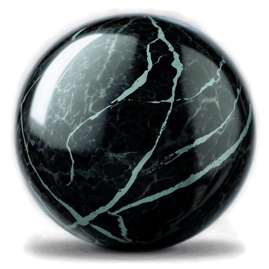 Black Marble Sphere Png Tdn58