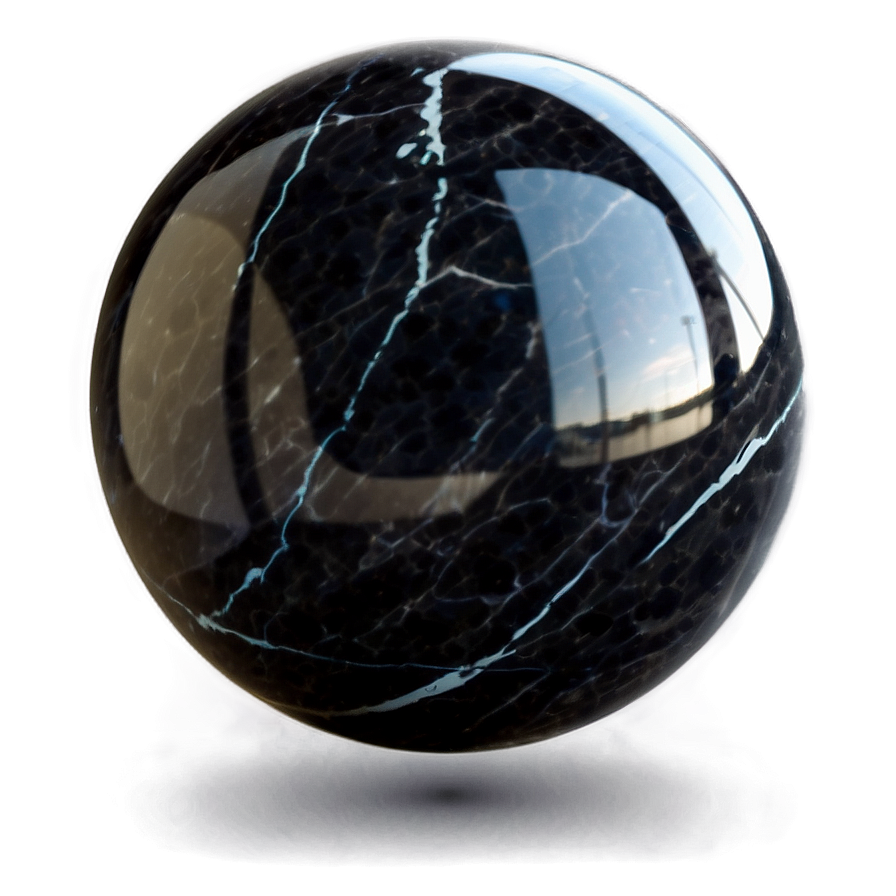 Black Marble Sphere Png Woj3