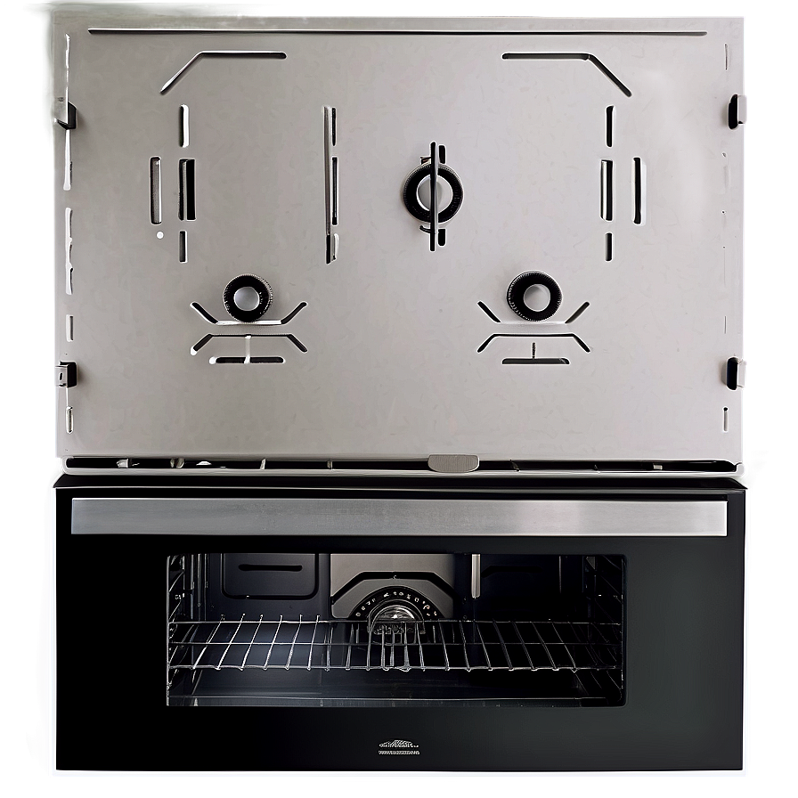 Black Matte Oven Design Png Ele