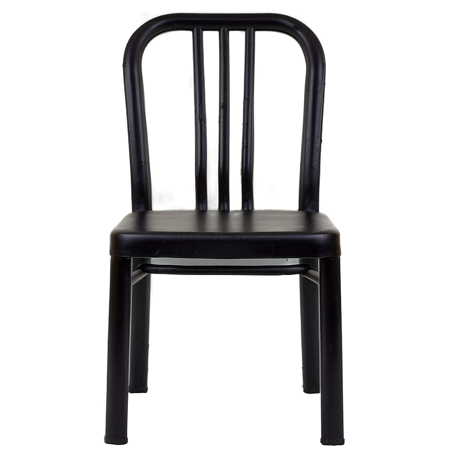 Black Metal Chair Png Wfg