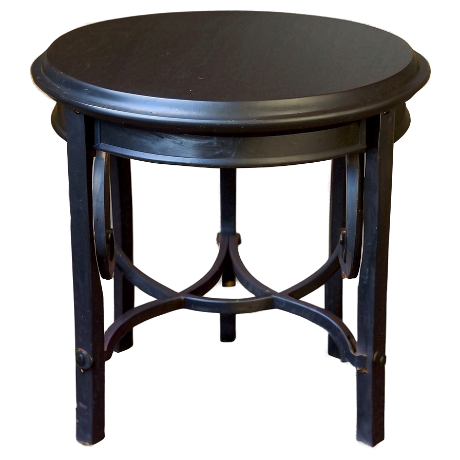 Black Metal End Table Png Dwe