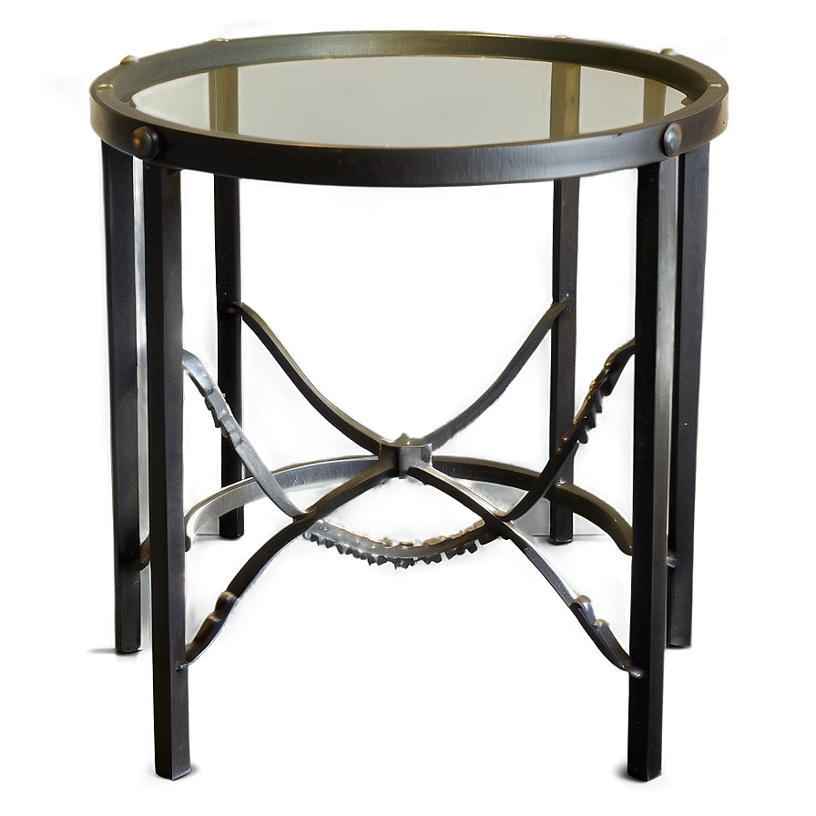 Black Metal End Table Png Yky