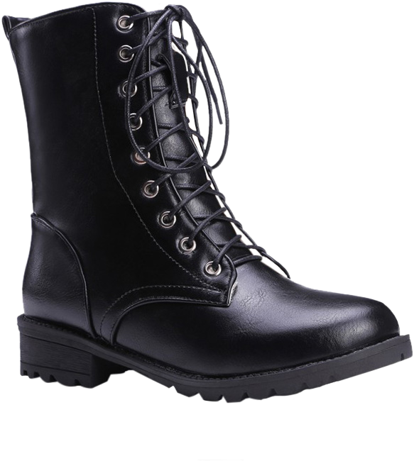 Black Military Combat Boot