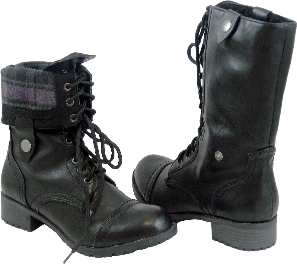 Black Military Combat Boots