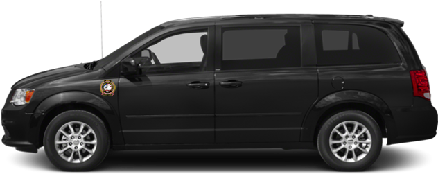 Black Minivan Side View