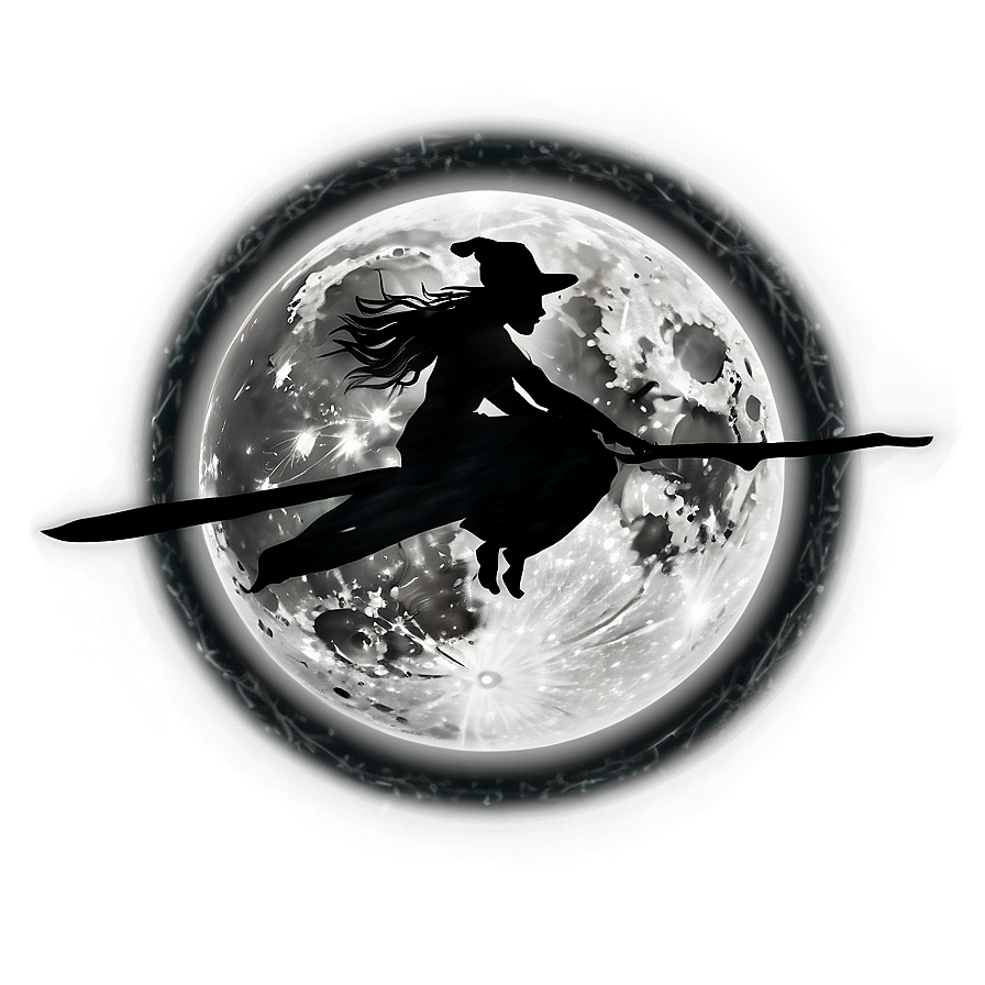 Black Moon And Witch Png Ord42