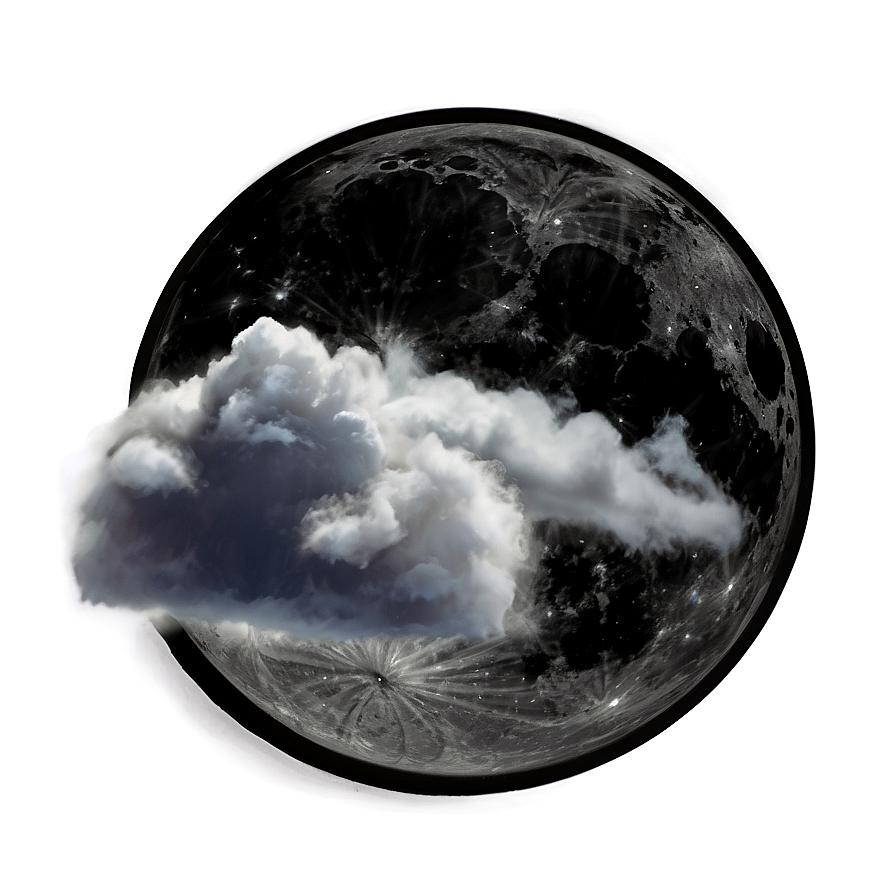 Black Moon In Clouds Png 76