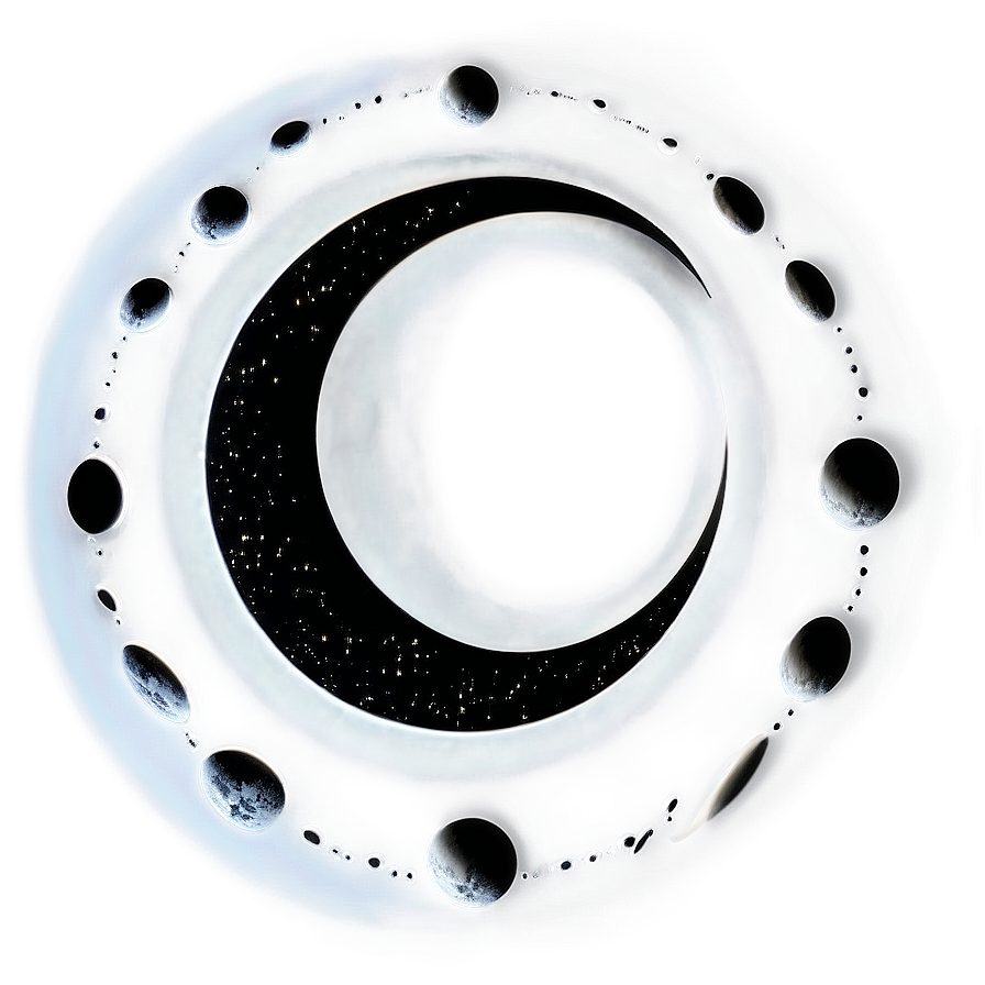 Black Moon Phases Png Qko40