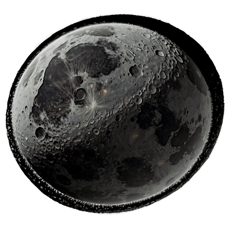 Black Moon With Halo Png Skp