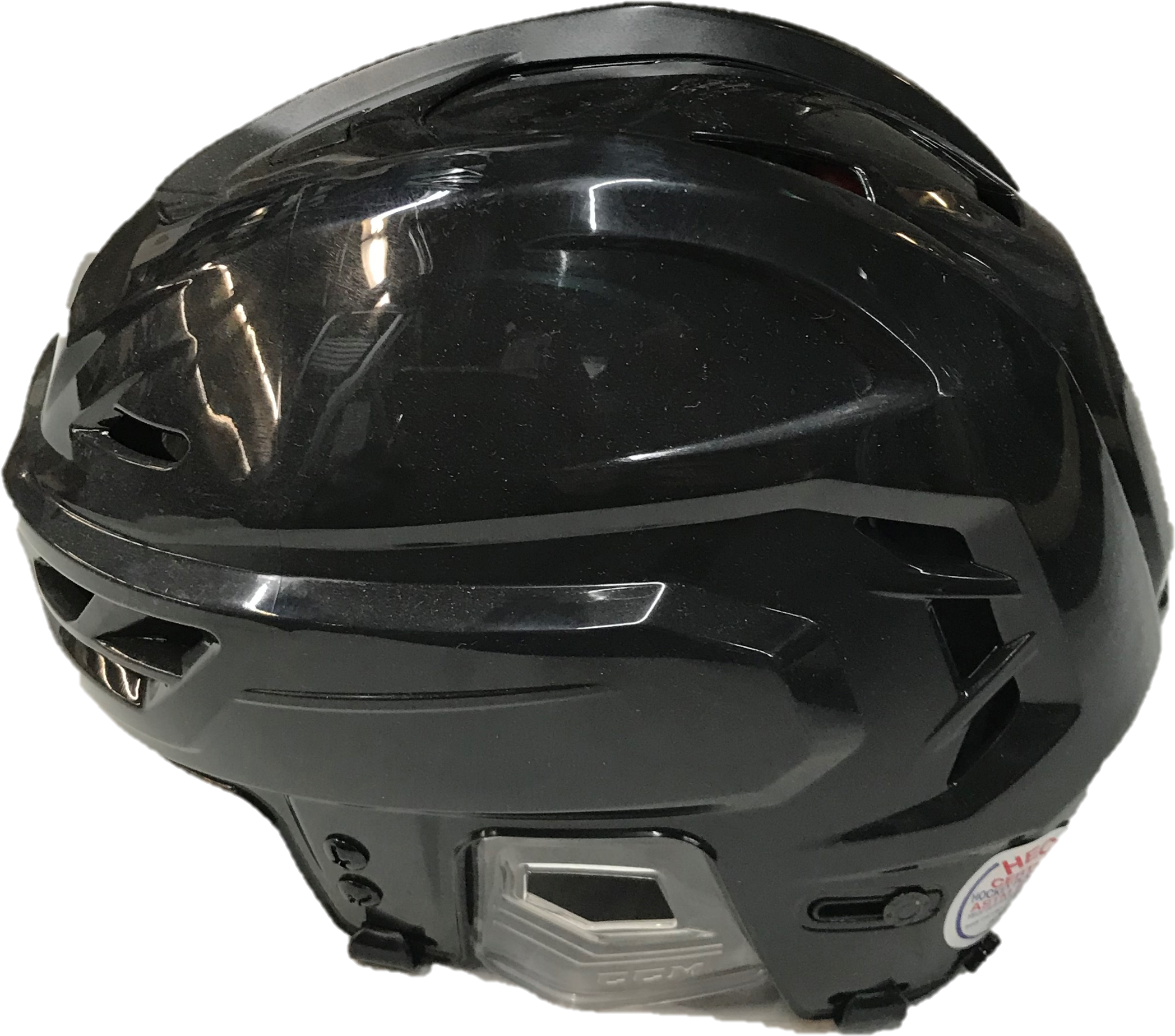 Black Motorcycle Helmet Side View