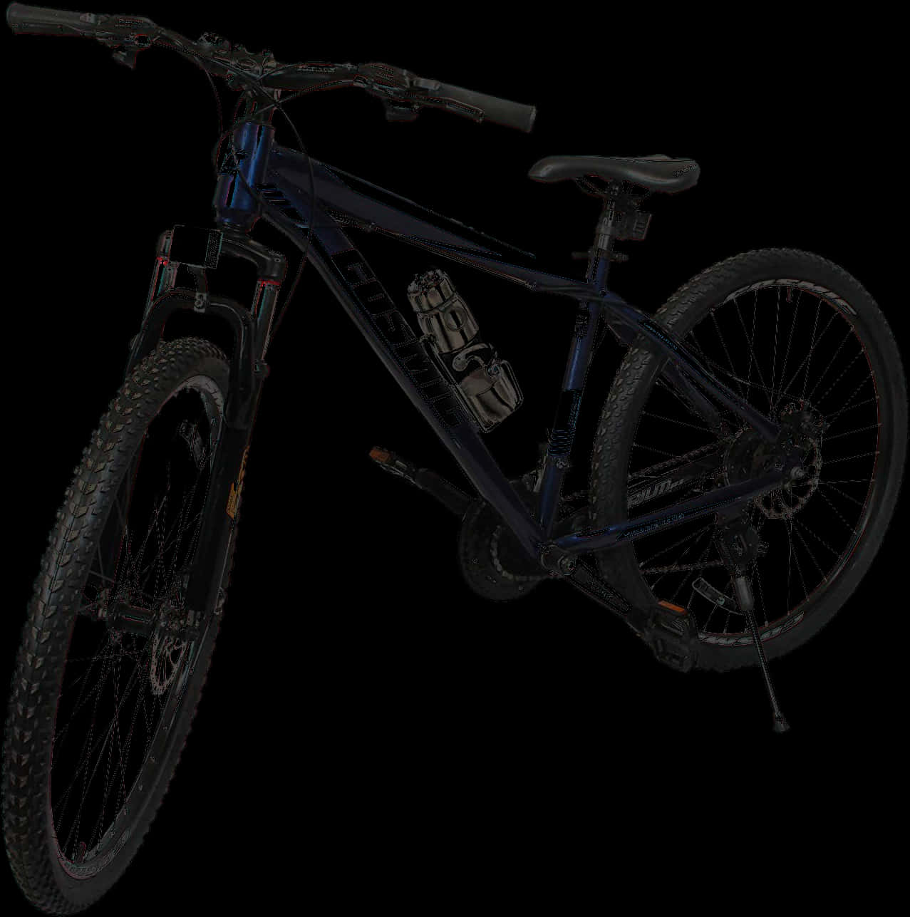 Black Mountain Bike Isolated