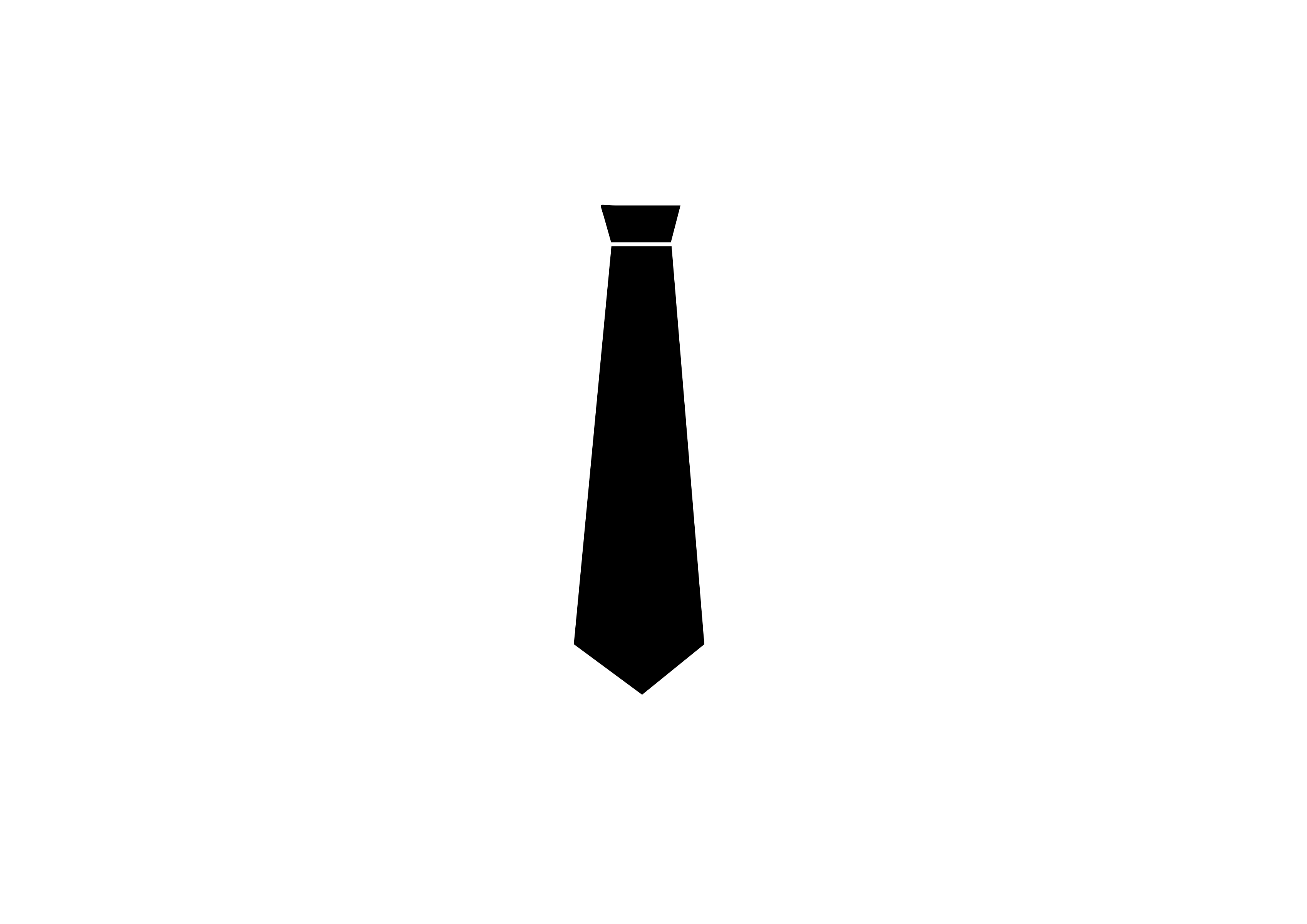 Black Necktie Iconon Teal Background