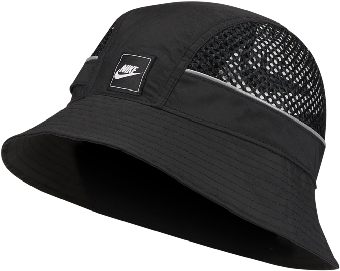 Black Nike Bucket Hatwith Mesh Panel