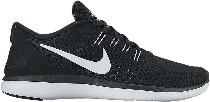 Black Nike Running Shoe Side View