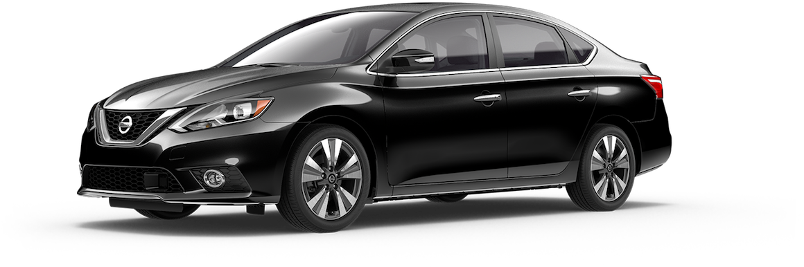 Black Nissan Sedan Profile View