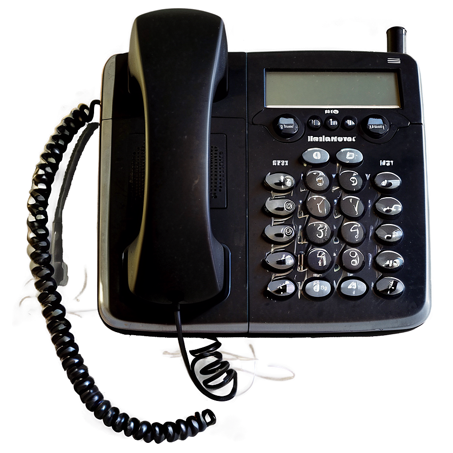 Black Office Telephone Png Vpa