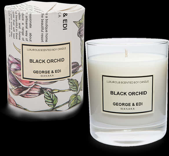 Black Orchid Scented Soy Candle