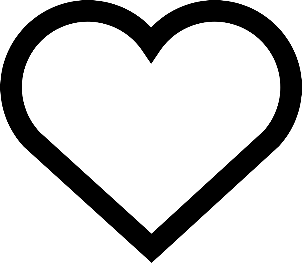 Black Outline Heart Icon