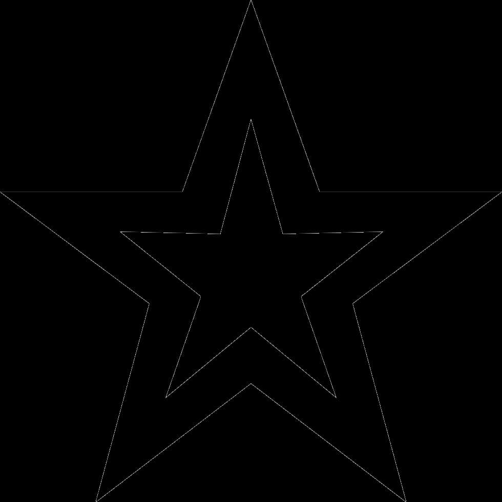 Black Outlined Star Graphic