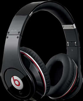 Black Over Ear Headphones Studio Design